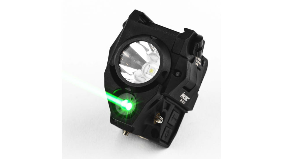 iPROTEC Rechargeable Rail Mount Firearm Light and Laser, Green, Black, 6751