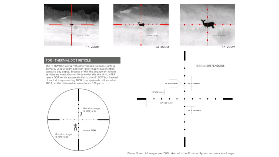 IR Defense IR Hunter MKII 640x480 Multi-Use Thermal Weapon Sight w/20mm Lens, 1.5x Optical/12x Digital Zoom 039207