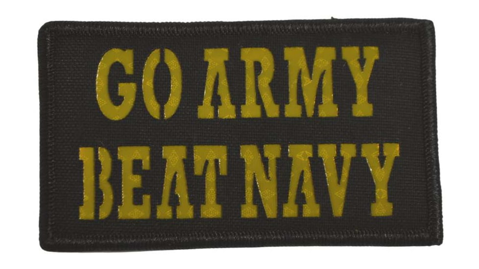 USED IR.Tool Go Army Beat Navy Garrison Patch, Black/Yellow, 3.5X2in, P-0266-06-001-PK, EDEMO1