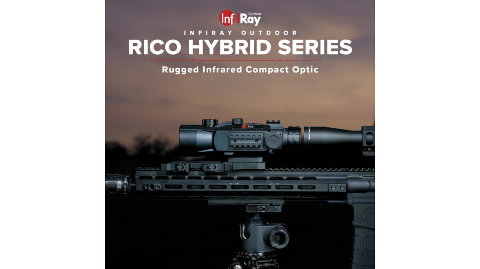 IRay USA IRAYHYH50W RICO Hybrid 640 HYH50W Thermal Weapon Sight Black 3x 50mm Mu