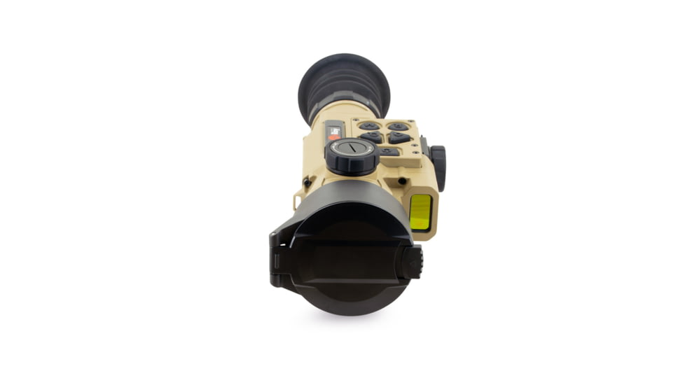 IRAYUSA Hybrid Compact, Thermal Sight, 3.5X Magnification, 50mm Objective, Multiple Reticles, 1440x1080 AMOLED Display, Cerakote Finish, Tan, IRAY-HCH50R