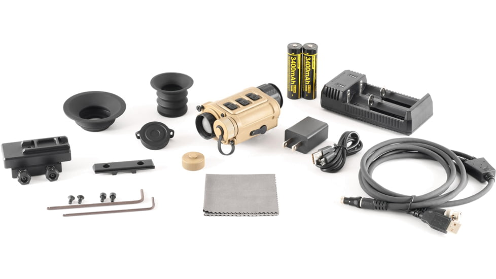 InfiRay Outdoor Rico Micro RH25 1x25mm Multifunction Thermal Weapon Sight 7 Types Reticle, 50 Hz, 640x512, Coyote Tan, IRAY-RH25