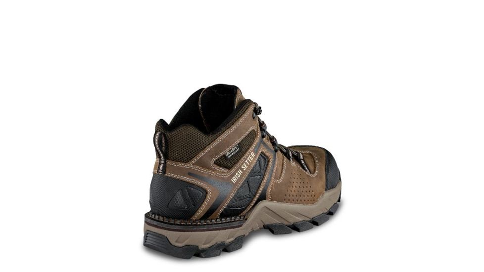 Irish Setter Crosby 83412 Mens Hiking Boot w/ Safety Toe, 5 in Height, Waterproof, Leather, D Medium Width, Brown, 10.5, 83412D 105