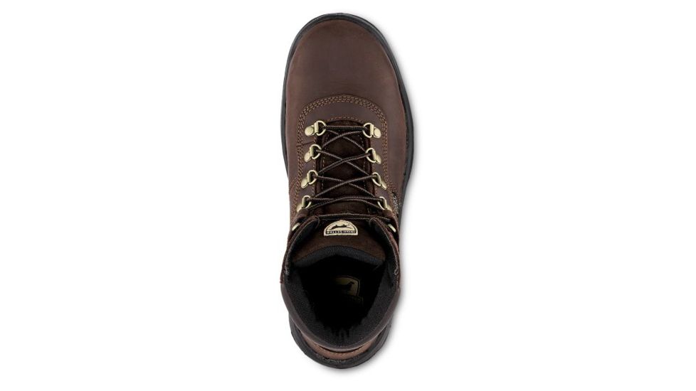 Irish Setter Ely 83617 Mens Boot w/ Soft Toe, 6 in Height, Waterproof, Mocha Crazy Horse Leather, D Medium Width, Brown, 9.5, 83617D 095