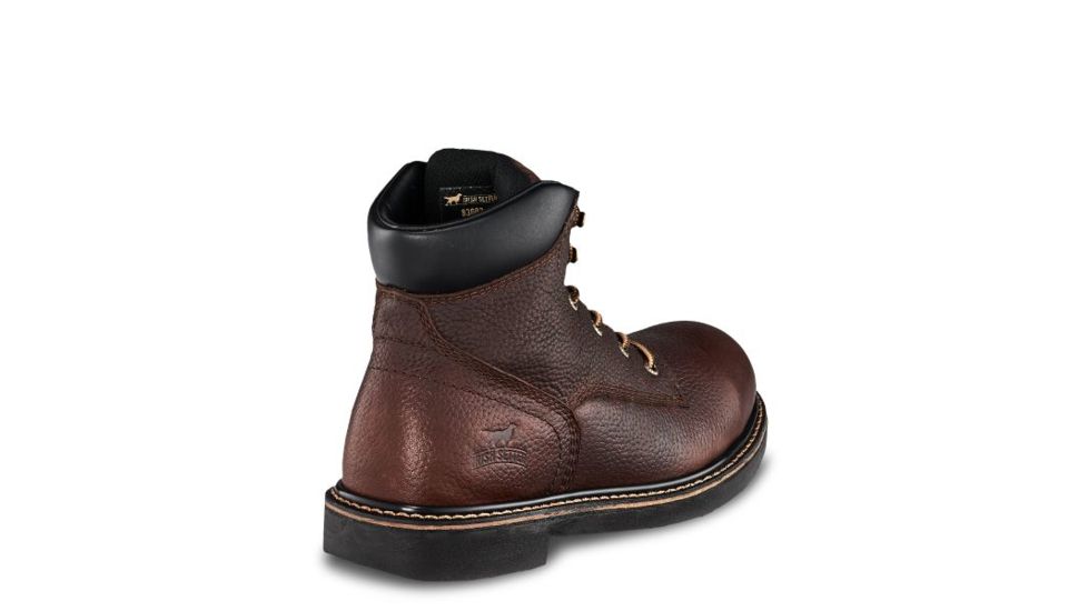 Irish Setter Farmington 83603 Mens Boot w/ Soft Toe, 6 in Height, Dark Brown Worn Saddle Leather, D Medium Width, Brown, 12, 83603D 120