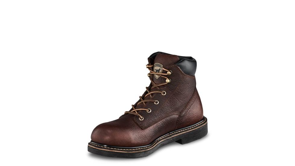 Irish Setter Farmington 83603 Mens Boot w/ Soft Toe, 6 in Height, Dark Brown Worn Saddle Leather, D Medium Width, Brown, 12, 83603D 120