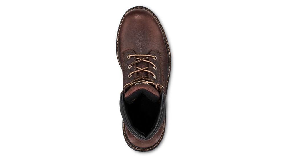 Irish Setter Farmington 83603 Mens Boot w/ Soft Toe, 6 in Height, Dark Brown Worn Saddle Leather, D Medium Width, Brown, 12, 83603D 120