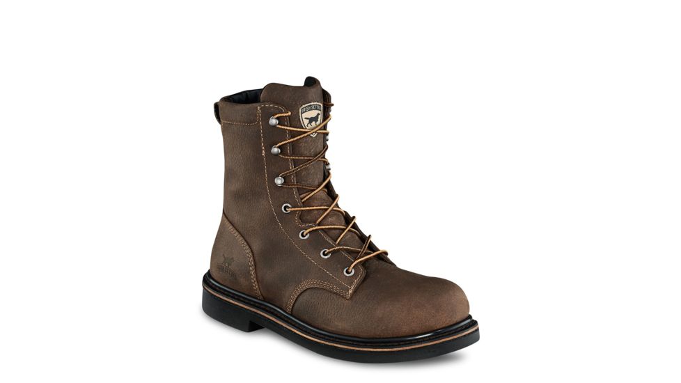 Irish Setter Farmington 83861 Mens Work Boot, 8 in Height, Non-Insulated, Extra Wide, Brown, 8 US, 83861E2080