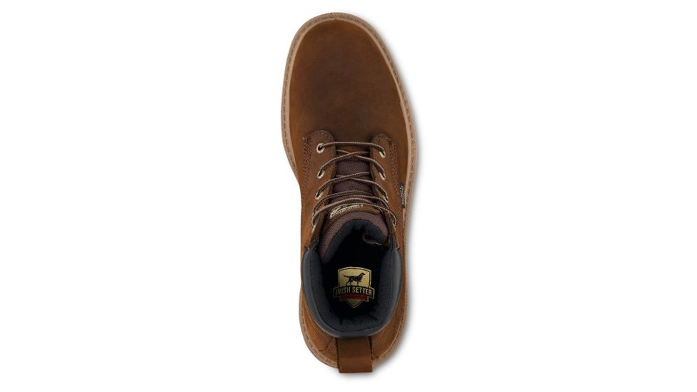 Irish Setter Hopkins 83613 Mens Boot w/ Soft Toe, 6 in Height, Waterproof, Gaucho Leather, D Medium Width, Brown, 7, 83613D 070