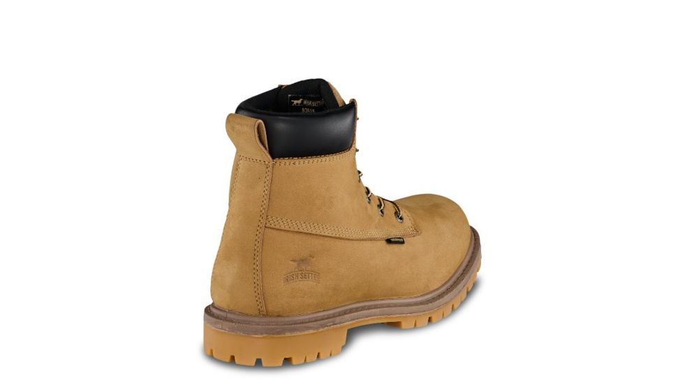 Irish Setter Hopkins 83615 Mens Boot w/ Soft Toe, 6 in Height, Waterproof, Gold Nubuck Leather, Insulated, EE Extra Wide Width, Wheat, 11, 83615E2110