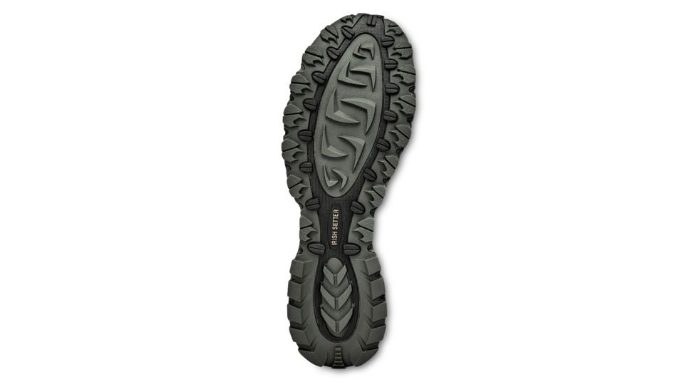Irish Setter Mens Drifter 2814 Waterproof Trail Boot, Gray/Lime Green Accents, 8 Wide, 02814E2080