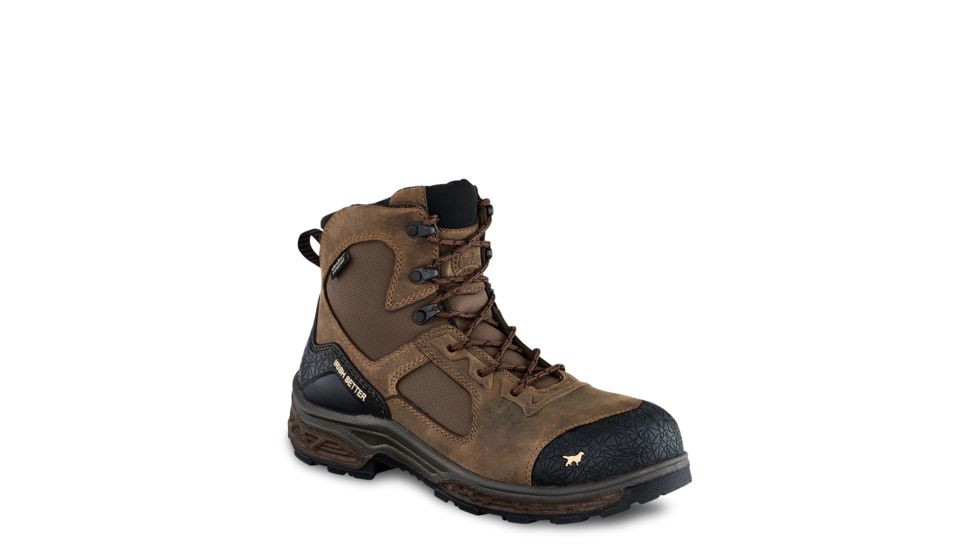 Irish Setter Mens Kasota Side-Zip Waterproof Work Boots w/Non-Metallic Toe, Brown, 14D, 83636D 140