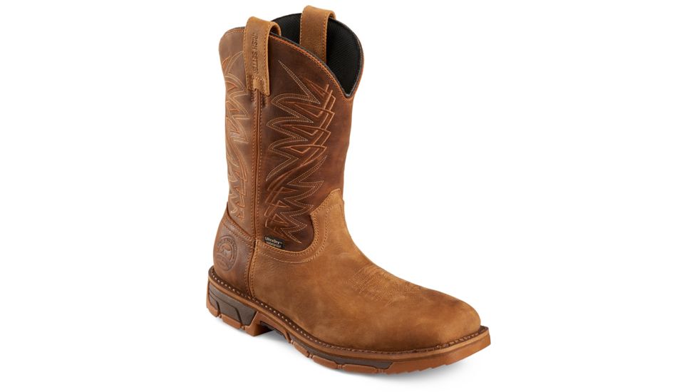 Irish Setter Mens Marshall 11in Leather Waterproof Work Boots, Brown, 9.5D, 83923D 095