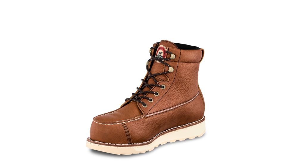 Irish Setter Mens Wingshooter ST 6in Waterproof Work Boots w/Non-Metallic Toe, Brown, 8 E2, 83632E2080