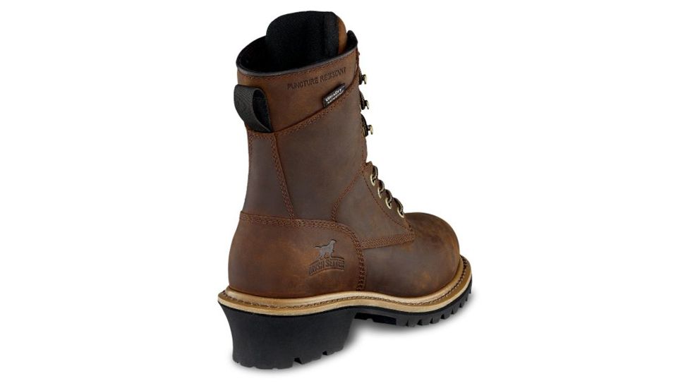 Irish Setter Mesabi 83236 Womens Logger Boot w/ Safety Toe, 8 in Height, Waterproof, Leather, B Medium Width, Brown, 5.5, 83236B 055