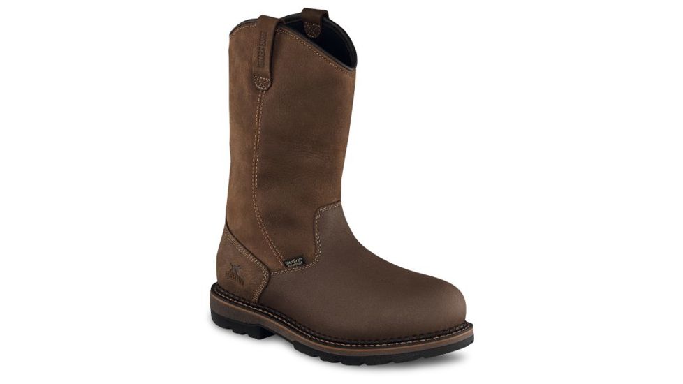 Irish Setter Ramsey 2.0 83952 Mens Pull-On Boot w/ Safety Toe, 11 in Height, Waterproof, Hazelnut Voyageur Leather, D Medium Width, Brown, 8.5, 83952D 085