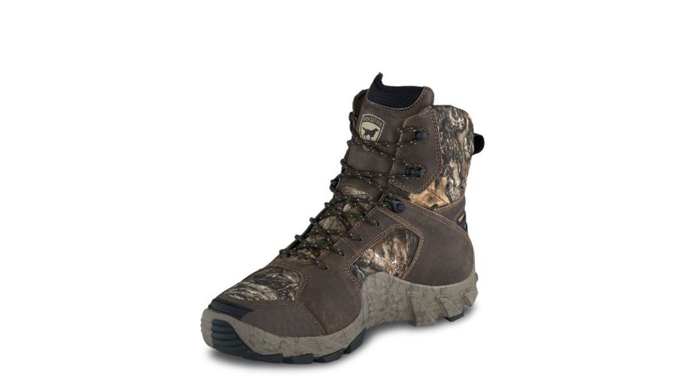 Irish Setter VaprTrek 2854 Mens Boot, 8 in Height, Waterproof, Leather, Insulated, D Medium Width, Realtree Edge, 8, 02854D 080