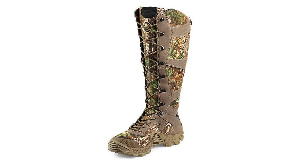 Irish Setter VaprTrek 2875 Snake Boot, 17 Inch, Waterproof, Snake Guard, Brown / Realtree Xtra Green CAMO, 13 Medium 02875D 130