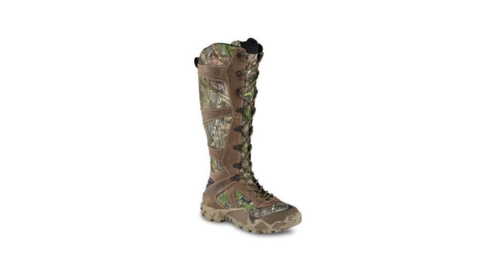 USED Irish Setter Vaprtrek 1821 16in Waterproof Leather Snake Boots - Women's, Mossy Oak Camo, 7 Medium, 01821B-070, EDEMO1