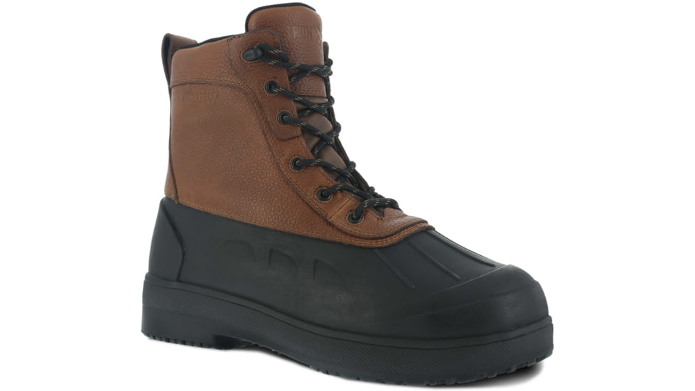 Iron Age Compound Duck Boot, Waterproof, Brown/Black, 9.5, EW IA9650-BRN/BLK-9.5-M-EW