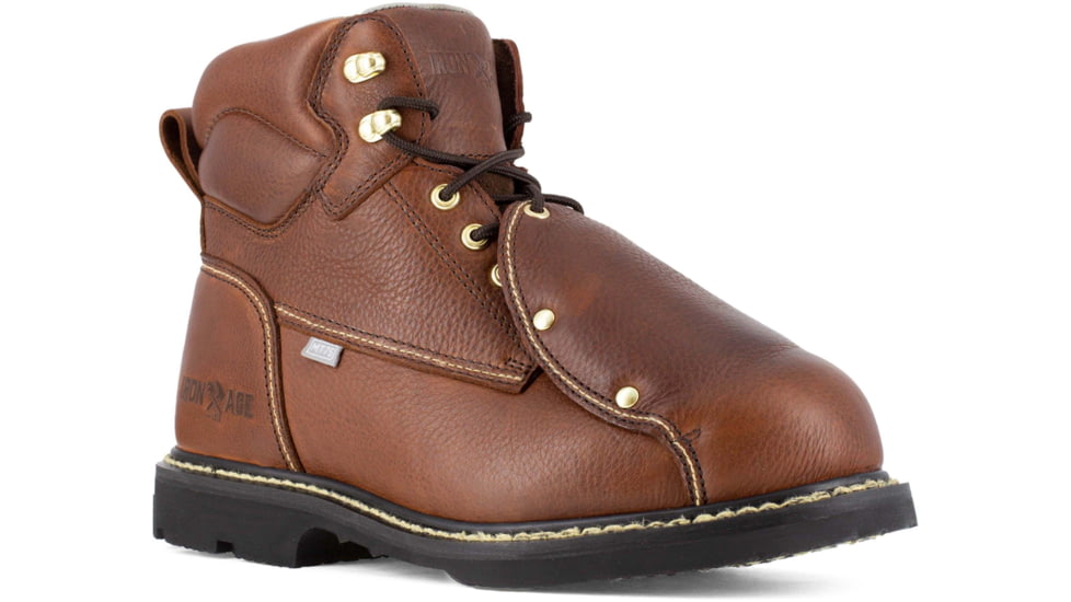 Iron Age Groundbreaker IA5017 Work Shoes - Mens, Wide, Brown, 4, 690774481268