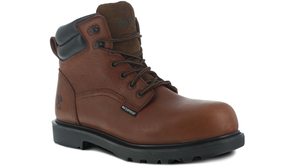 Iron Age Hauler 6in. Brown Wp Boot, 14 IA0160-BRN-14-MEN-M