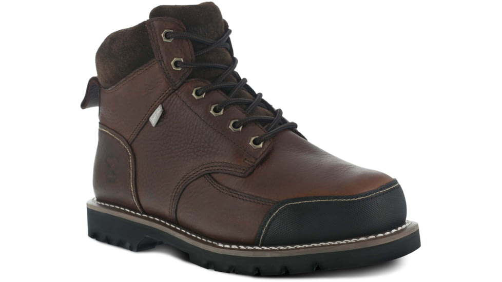 Iron Age Mens Dozer 6in Internal Met Guard Steel Toe Work Boot, Brown, 6.5, IA0163-BROWN-6.5-MENS-W