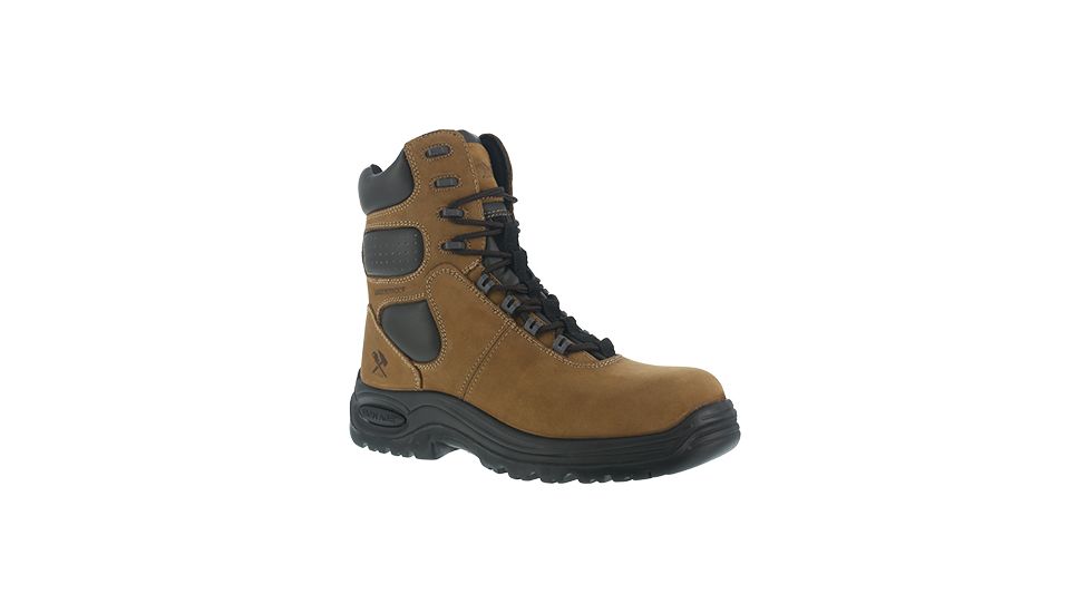 Iron Age Mens Heated Insulated 8in Work Boots, Brown, 8.5 IA6901-BROWN-8.5-MENS-M