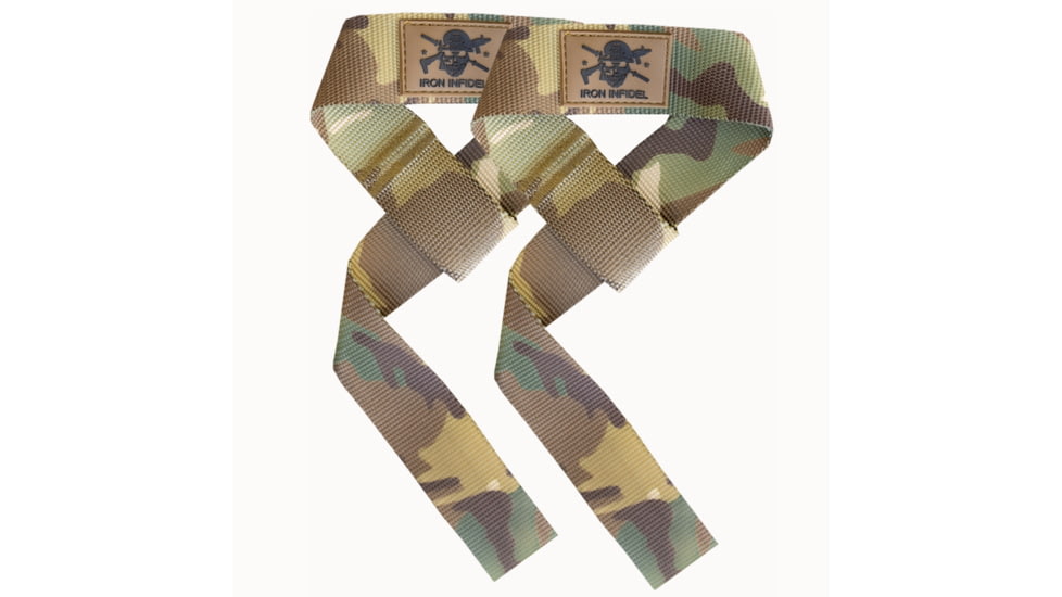 Iron Infidel Lifting Straps - Final Clearance Sale, Camo, WS-N-MC-OLD-WMT