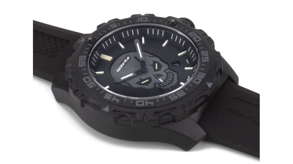 Isobrite Enforcer II T100 Tritium Watch, Black/Gray, 47mm, ISO3007
