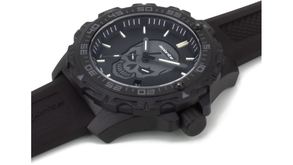 Isobrite Enforcer II T100 Tritium Watch, Black/Gray, 47mm, ISO3007