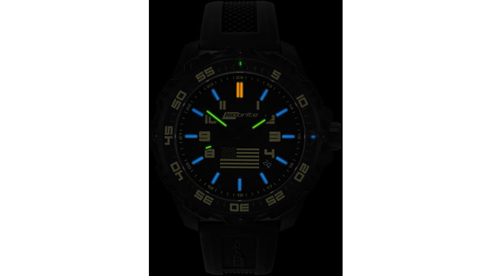 Isobrite T100 Tritium Watch Kit Benefiting The Navy SEAL Foundation, Black/Tan, 47mm, ISO3001-NSF