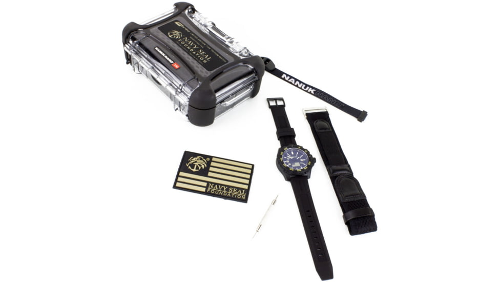 Isobrite T100 Tritium Watch Kit Benefiting The Navy SEAL Foundation, Black/Tan, 47mm, ISO3001-NSF