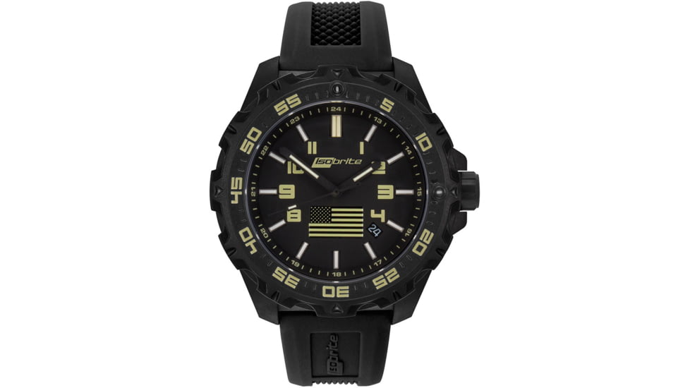 Isobrite T100 Tritium Watch Kit Benefiting The Navy SEAL Foundation, Black/Tan, 47mm, ISO3001-NSF