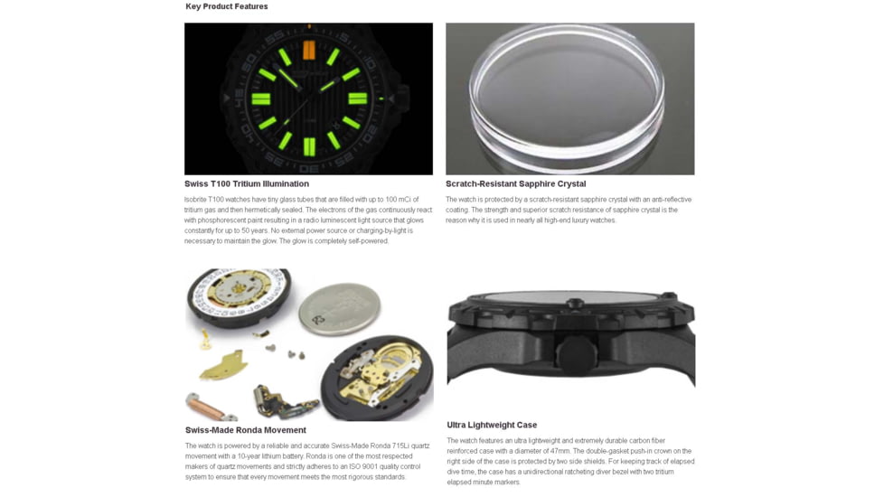 Isobrite T100 Tritium Watch Kit Benefiting The Navy SEAL Foundation, Black/Tan, 47mm, ISO3001-NSF
