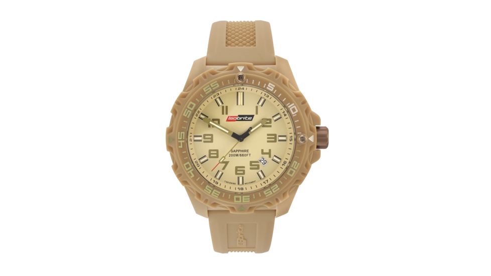 ISOBrite T100 Valor Series Watch, Tan, Small ISO305