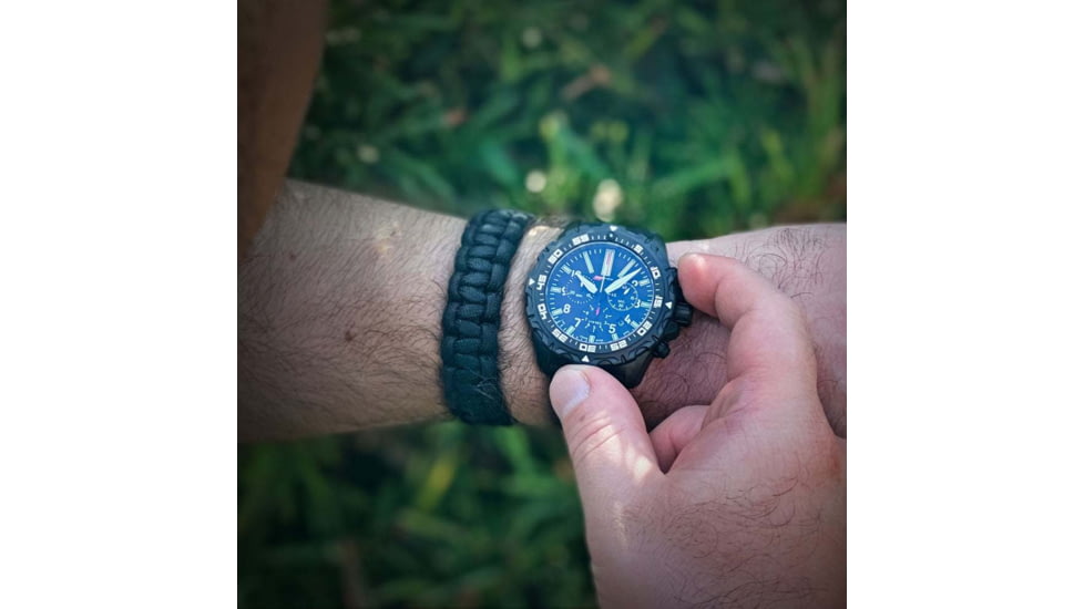 Isobrite Valor Swiss T100 Tritium Illuminated Chronograph, Silicone, ISO403