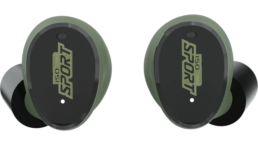 ISOtunes Sport Caliber True Wireless Tactical Earbuds, 25 dB, OD Green, IT-17