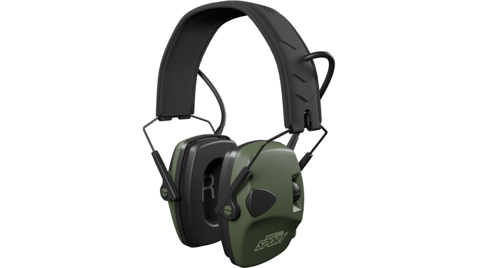 ISOtunes Sport DEFY Slim Tactical Earmuffs, 20 NRR, OD Green, IT-40