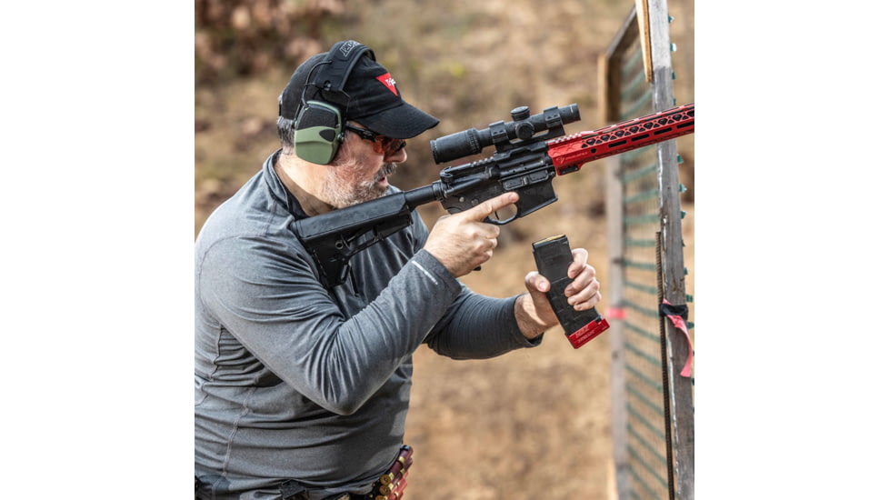 ISOtunes Sport DEFY Slim Tactical Earmuffs, 20 NRR, Black, IT-42