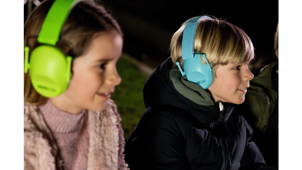 ISOtunes Sport Junior Defender Protective Ear Muffs, 20 dB, 1 Pair, Blue, Kids, IT-96KB