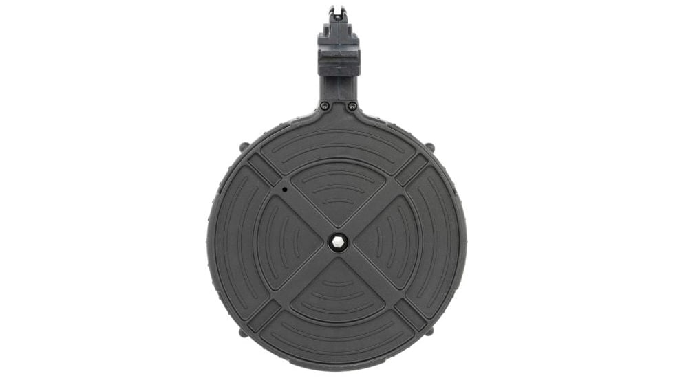 ISSC AK-47 Drum Rifle Magazine, .22 LR, 110 Round, Black, 1 Pack, Polymer, 4070122-110RD