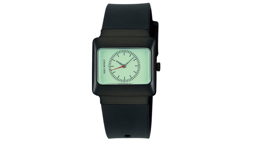 Issey Miyake SILAh021 Vakio Watch - Black Band, Gray, Luminous Face Case