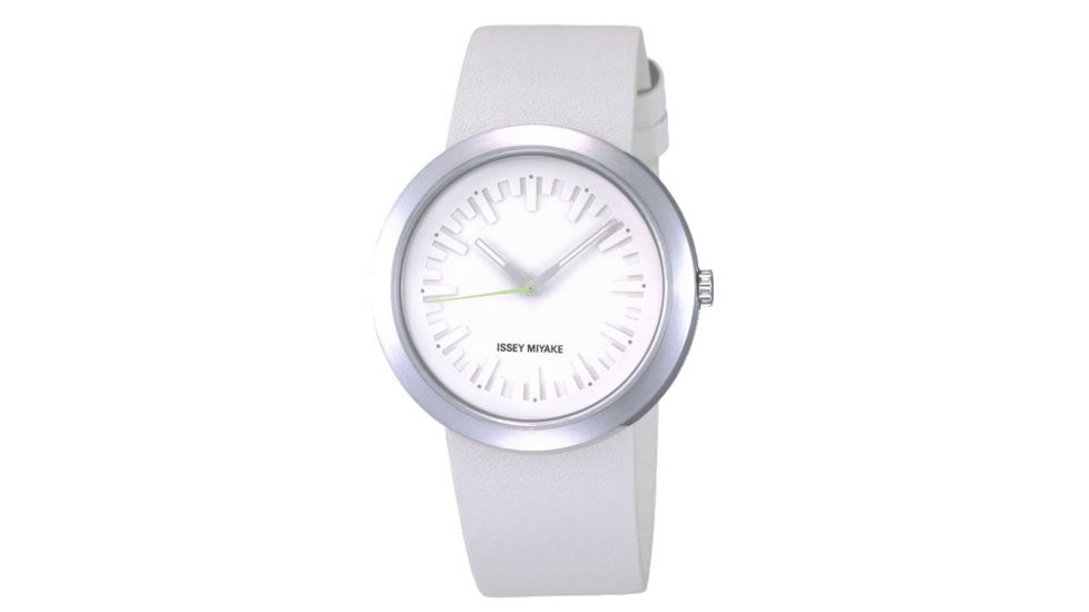 Issey Miyake SILAl003 Vakio2 Mens Watch - White Band, Silver Case