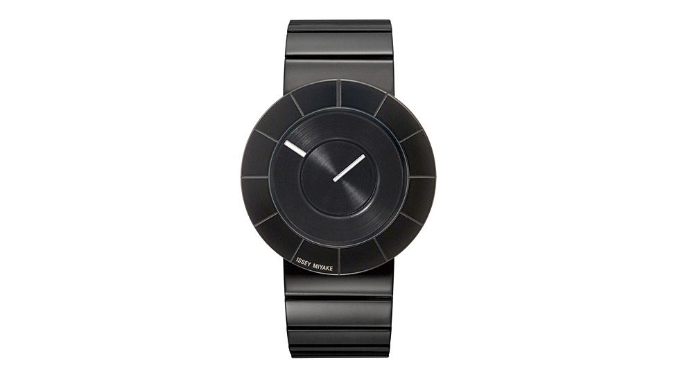 Issey Miyake SILAn007 To Watch - Black Metal Band, Black Case