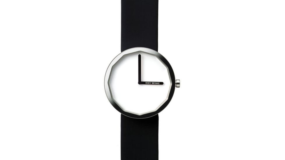 Issey Miyake SILAp001 Twelve Mens Watch - Black Band, Silver Case