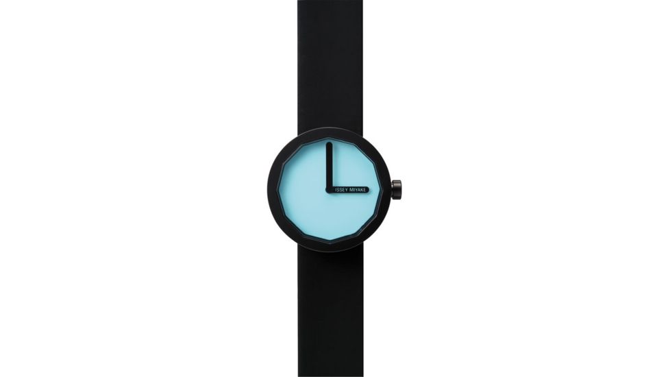 Issey Miyake SILAp006 Twelve Ladies Watch - Black Band, Black/Blue Case