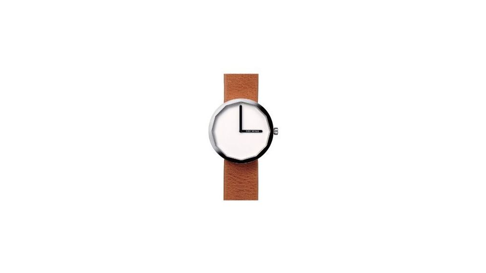Issey Miyake SILAp013 Twelve Mens Watch - Tan Leather Band, Silver Case