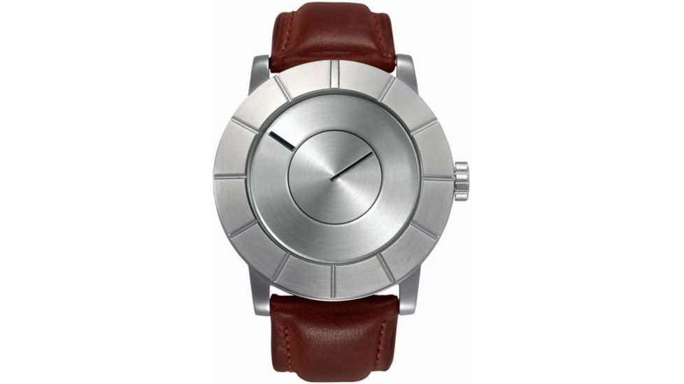 Issey Miyake SILAs003 To: Automatic Mens Watch - Tan Leather Band, Silver Case