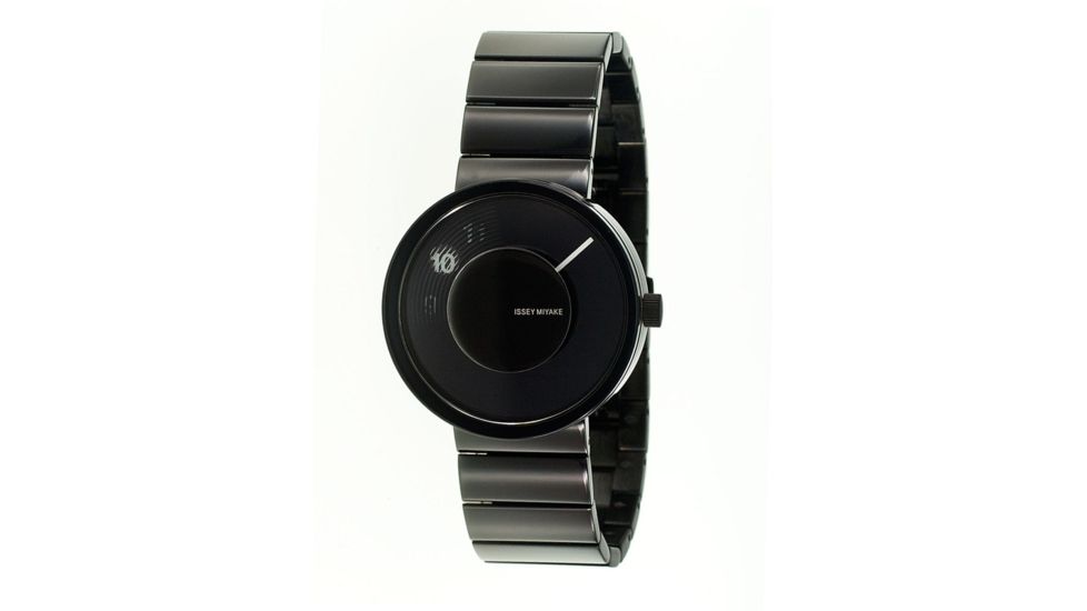 Issey Miyake SILAv002 Vue Yves Behar Watch - Black Metal Band, Black Case